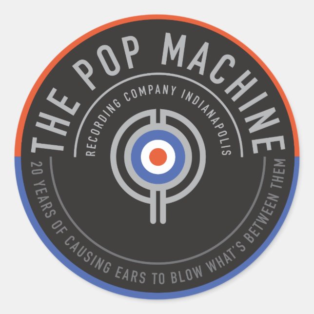 20 Year Guitar Case Stickers (Front)