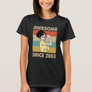20 Year Old Awesome Since 2003 20th Birthday T-Shirt