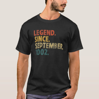20 Year Old  Legend Since September 2002 20th Birt T-Shirt