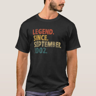 20 Year Old  Legend Since September 2002 20th Birt T-Shirt
