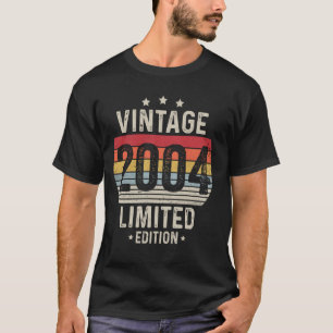 20 Year Old Vintage 2004 Limited Edition 20th Birt T-Shirt