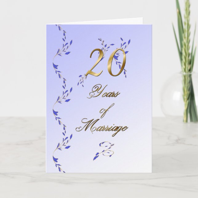20 Years (anniversary) Card (Front)