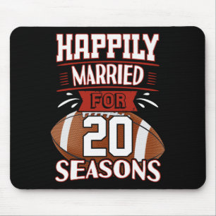 20 Years Marriage - 20th Anniversary Gift Idea T-s Mouse Pad