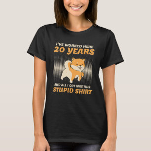 20 Years Of Service Company Anniversary 20 Years A T-Shirt