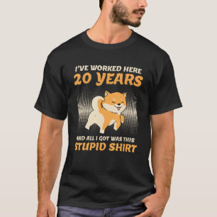20 Years Of Service Company Anniversary 20 Years A T-Shirt
