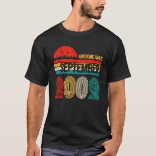 20 Years Old Awesome Since September 2002 20th 3 T-Shirt