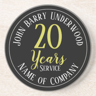20 Years Service Staff Award Coaster