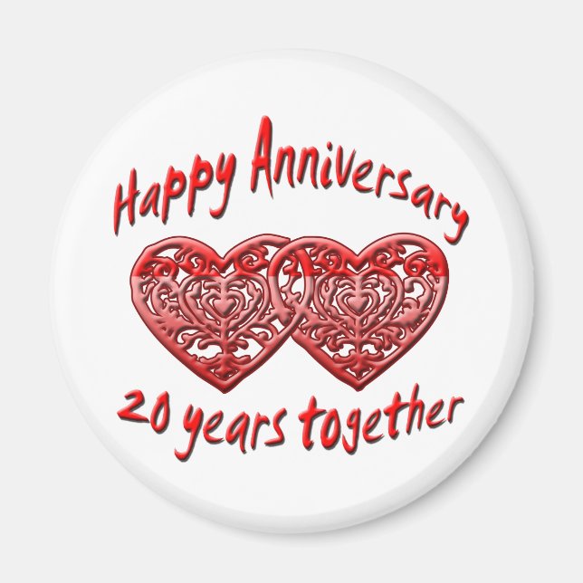 20 Years Together Magnet (Front)
