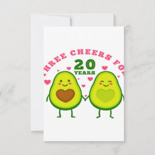 20 years wedding anniversary  husband gift RSVP ca Card