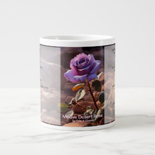 20oz Mug with poem 'Mauve Desert Rose' by EAT
