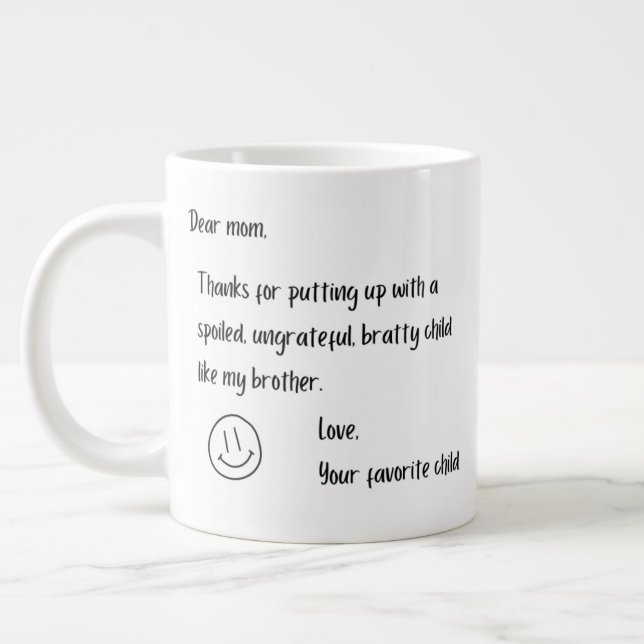 20oz Ungrateful Brother mug (Left)