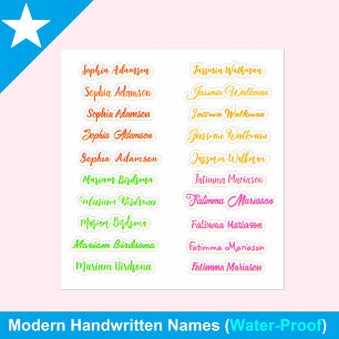 20pcs Elegant Script Names for Girls, Stylish Name