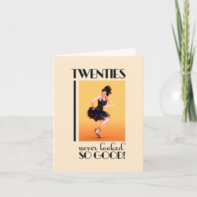 20s Birthday Vintage Custom Invitation (Front)