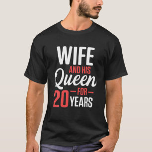 20Th 20 Year Wedding Anniversary Gift Queen Husban T-Shirt