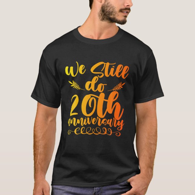 20Th 20 Year Wedding Anniversary Husband Wife T-Shirt (Front)