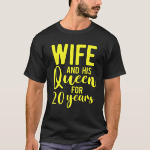 20th 20 Year Wedding Anniversary Queen Husband Wif T-Shirt