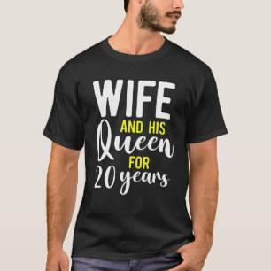 20th 20 Year Wedding Anniversary Queen Husband Wif T-Shirt