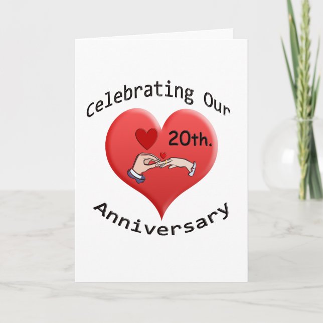 20th. Anniversary Card (Front)