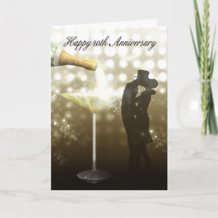20th Anniversary - Champagne Card