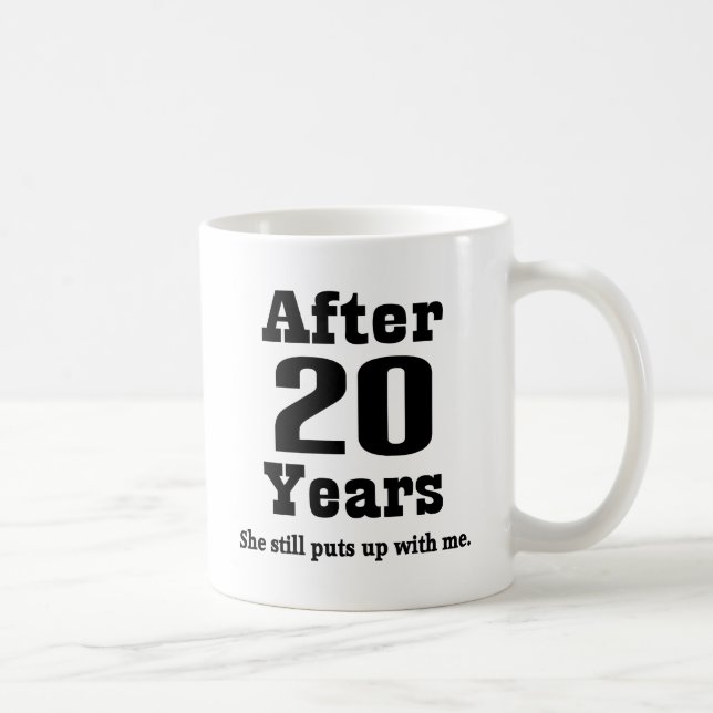 20th Anniversary (Funny) Coffee Mug (Right)