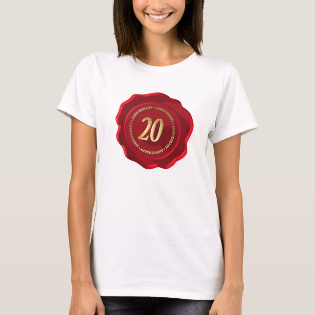 20th anniversary red wax seal T-Shirt (Front)