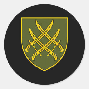 20th Army Corps (ukraine) Ukrainian Military Classic Round Sticker