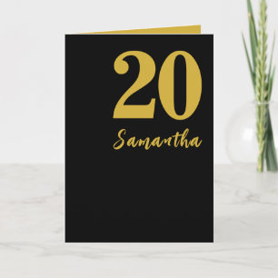 20th Birthday Card, Personalised Bday Car Announcement