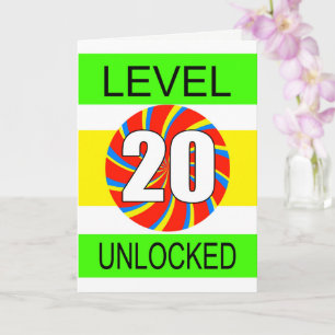 20th Birthday Computer Gamer Card