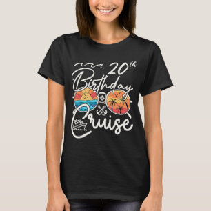 20th Birthday Cruise Squad 2023 Matching Party Fa T-Shirt