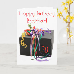 20th Birthday Customisable Card