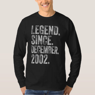20th Birthday December Born 20 Years Legend Since T-Shirt