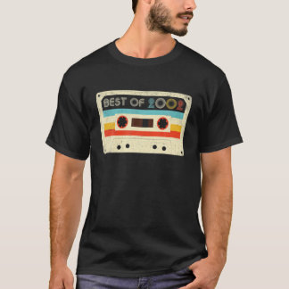 20Th Birthday Gifts Best Of 2002 Cassette Tape Ret T-Shirt