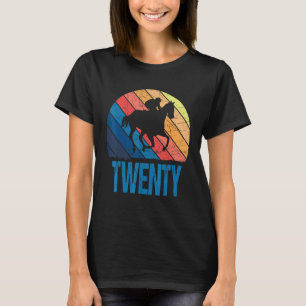 20th Birthday Horse Rider Fan 20 Years old Girls B T-Shirt