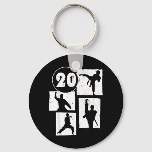 20th Birthday Karate Taekwondo 20 Years Old Boy Key Ring