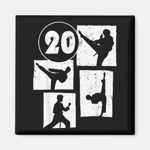 20th Birthday Karate Taekwondo 20 Years Old Boy Magnet