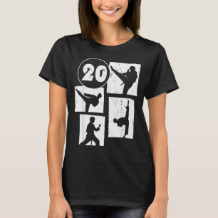 20th Birthday Karate Taekwondo 20 Years Old Boy T-Shirt