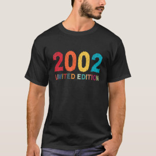 20th Birthday Ladies Mens 20 Years 2002   22 T-Shirt