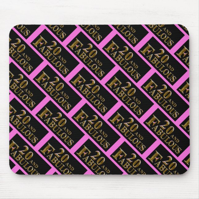 20th Birthday  Mouse Pad (Front)