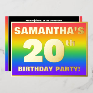 20th Birthday Party: Fun, Colourful Rainbow Patter
