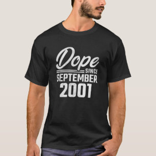 20Th Birthday Present September Vintage 2001 20 Ye T-Shirt