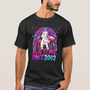 20Th Birthday Rainbow 20 Year Old Flossing Unicorn T-Shirt