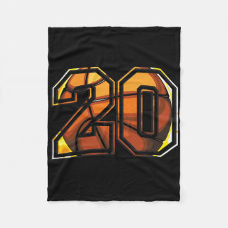 20th Birthday Sketll Player Gift For Athletes Fleece Blanket