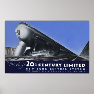 20th Century Limited - Water level Route Poster