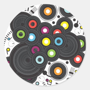 20th-Century Music Classic Round Sticker