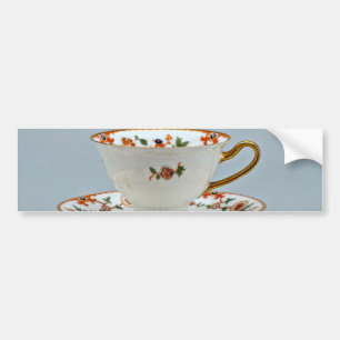 20th century tea cup and saucer, Bavaria, Germany Bumper Sticker