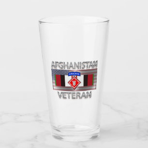 20th Engineer Brigade Afghanistan Veteran Glass