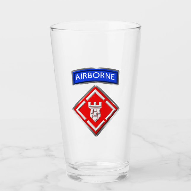 20th Engineer Brigade-Airborne Customised Patch Glass (Front)