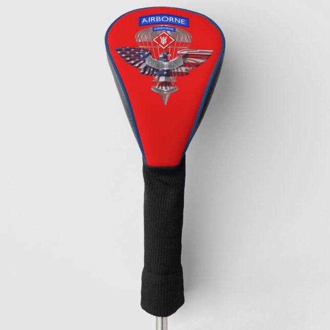 20th Engineer Brigade-Airborne Golf Head Cover (Front)