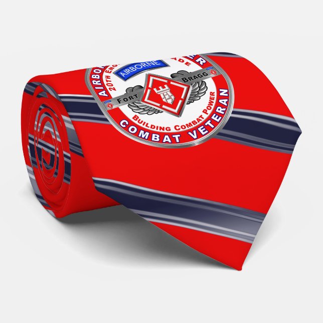 20th Engineer Brigade Tie (Rolled)