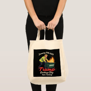 20th Jan 2025 Trump Garbage Day Sparks Political  Tote Bag